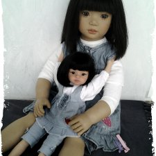 Ширем и ее маленькая копия. Куколка для куклы