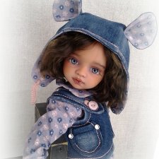 Моя маленькая джинсовая Мышка. ООАК куколки Антонио Хуан