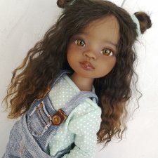 Моя маленькая Шоколадка.ООАК куколки Мейли от Паола Рейна