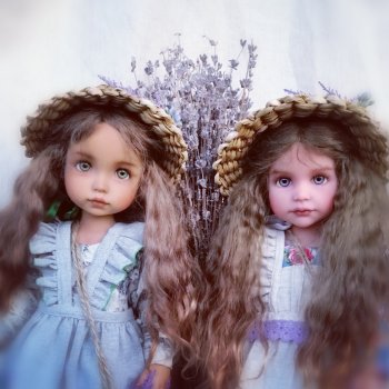 Лето... Лавандовое настроение... Лавандовые девочки Подружки