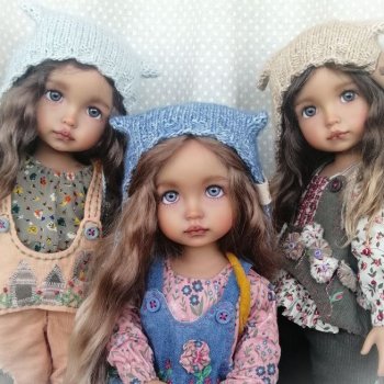 Мия,Олия и Лиля.Мои зимние девочки .ООАК куклы Max & Jessi