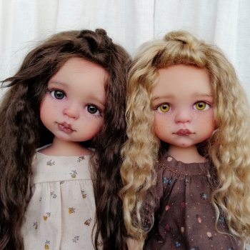 Беляночка и Розочка. ООАК кукол Паола Рейна.