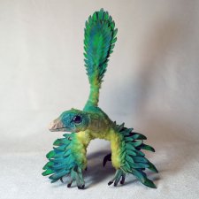 Птенец динозавра, авторская игрушка своими руками