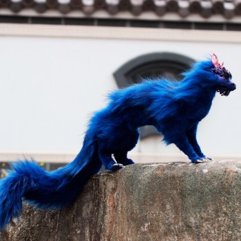 Синий китайский дракон