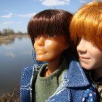 Юленька. Романтическая прогулка с куклой Мукла