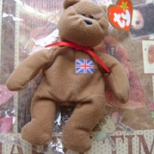 Медведик с флагом UK  для кукол 40 см +