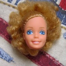 Голова  Барби  Barbie Magic Curl 1981