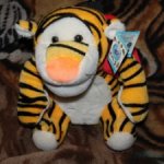 Тигр мягкая игрушка с рюкзаком для конфет