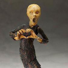 Подвижная скульптура сделанная по картине Мунка