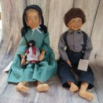 Резные деревянные куклы Амишей Brunswood
