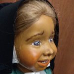 Резная деревянная кукла Амиш Brunswood