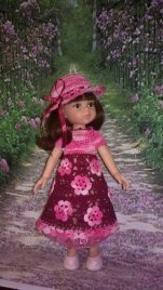 Наш первый показ- "Платье для прогулки в летнем саду"