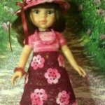 Наш первый показ- "Платье для прогулки в летнем саду".