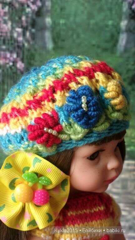 Беретик ажурный, украшен цветами( рококо). Беретик ажурный, украшен цветами( рококо).