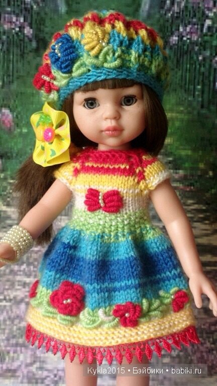 Яркий "Радужный" наряд для куколки | Бэйбики Яркий "Радужный" наряд для куколки (фото 2)