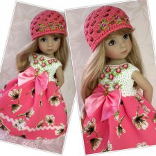 Розовый наряд ля куклы от Dianna Effner