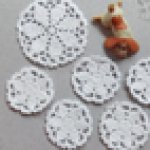 Набор салфеток крючком - Узорный лепесток. Схема