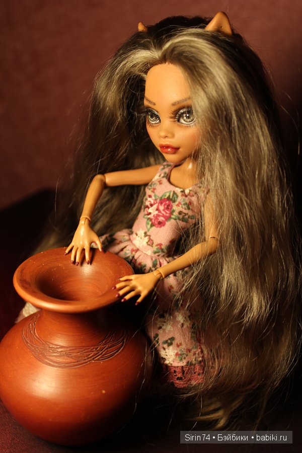 Наша волчица Илва — ООАК Monster High и Ever After High: репейнт