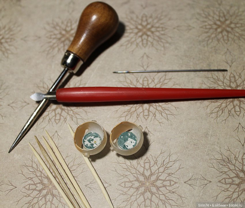 Как перекрасить глаза кукле ГДР (фото 5)