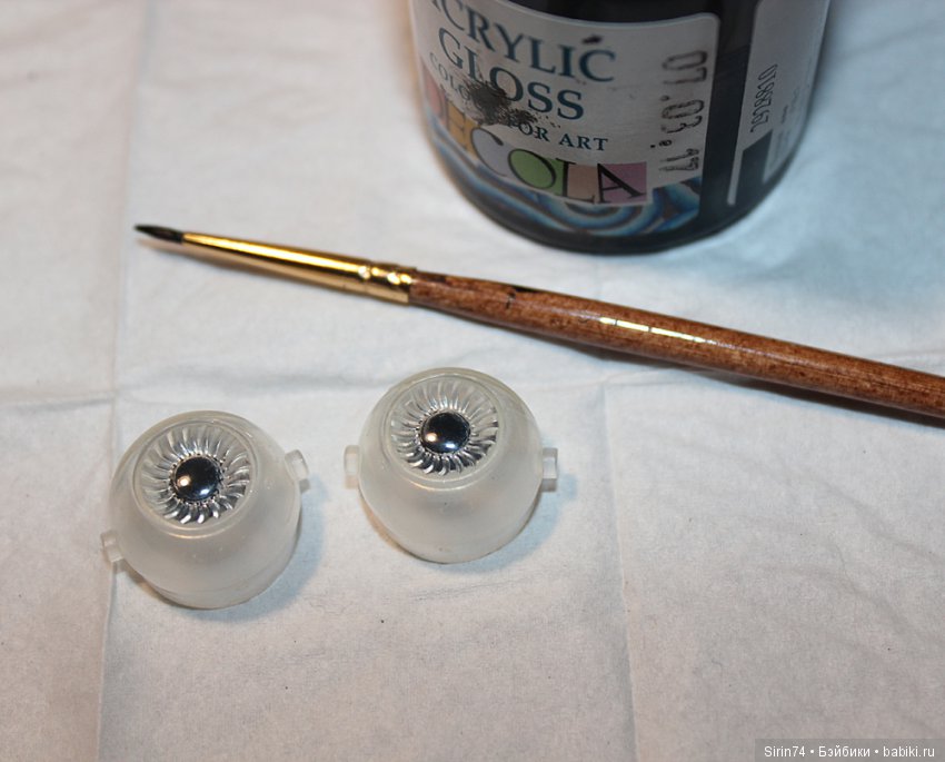 Как перекрасить глаза кукле ГДР