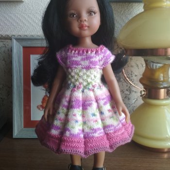 Вязанная одежда для куклы Paola Reina