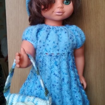 Вязанная одежда для куклы ГДР Sonni