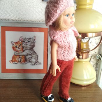 Вязанная одежда для куклы Даши Паола Рейна, Paola Reina