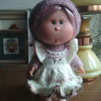 Вязанная одежда для куклы мини Мии