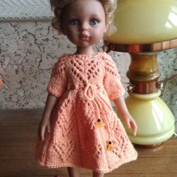 Вязанная одежда для кукол Норы и Лусианы Паола Рейна, Paola Reina