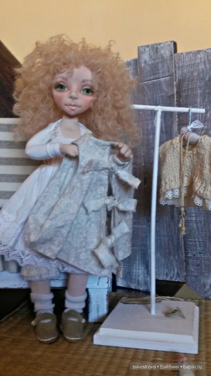 Бохо-модница. Текстильная кукла (фото 4)