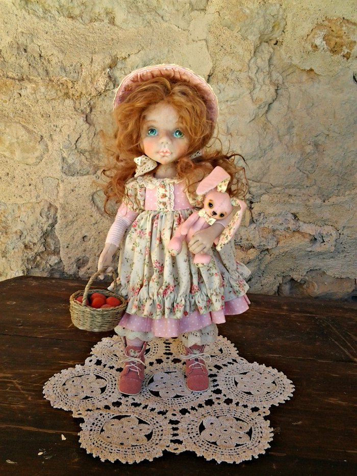 Глашенька - пасхальная текстильная девочка