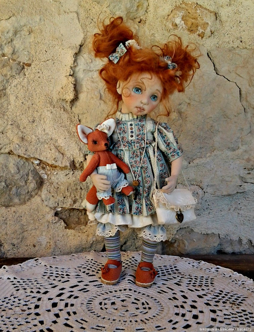 Текстильная девочка Хосетта (фото 2)