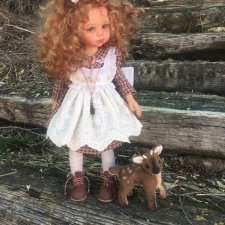 Оленька с олененком