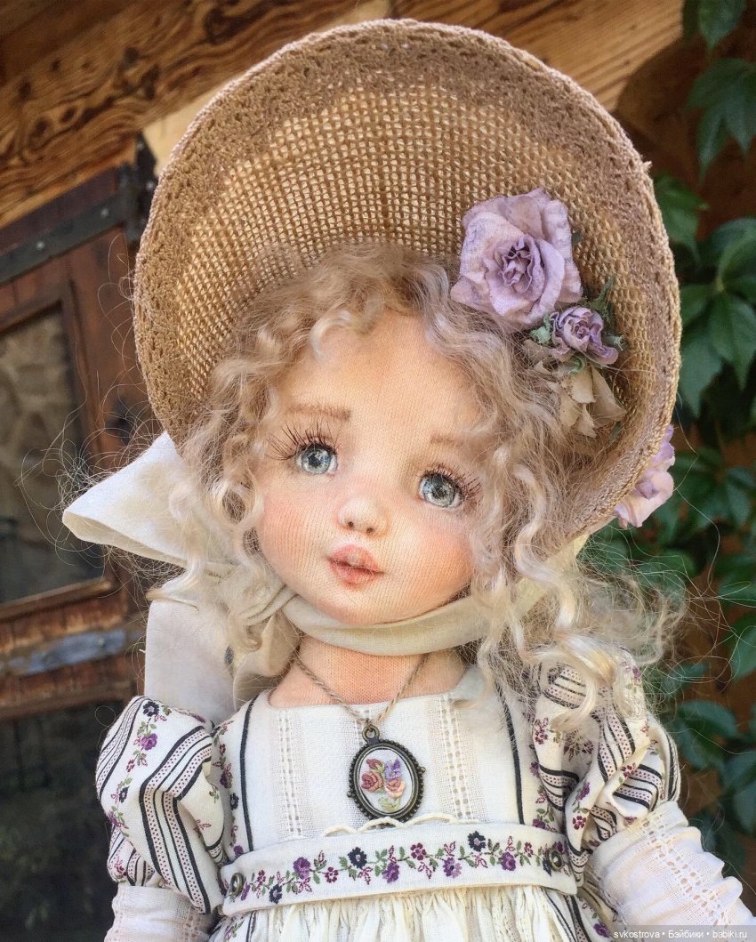 Текстильная кукла - душа, завернутая в ткань. Виолетта (фото 8)