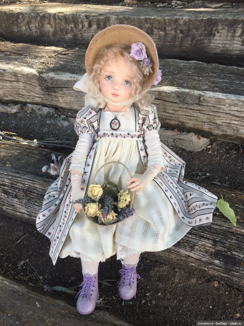 Текстильная кукла - душа, завернутая в ткань. Виолетта (фото 3)