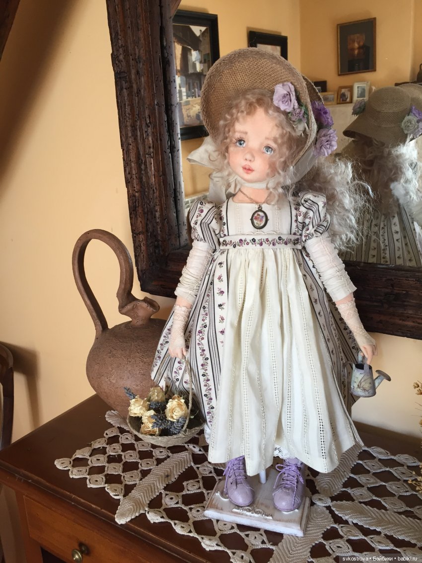 Текстильная кукла - душа, завернутая в ткань. Виолетта (фото 7)