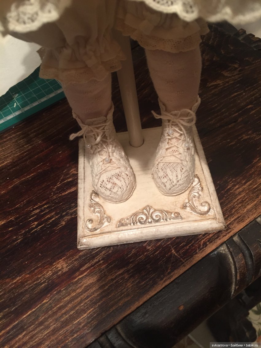 Текстильная кукла - душа, завернутая в ткань. "Девочка с овечкой" (фото 3)