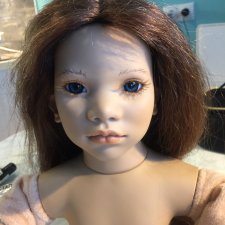 Замена глаз кукле Tara Annette Himstedt. Что под париком