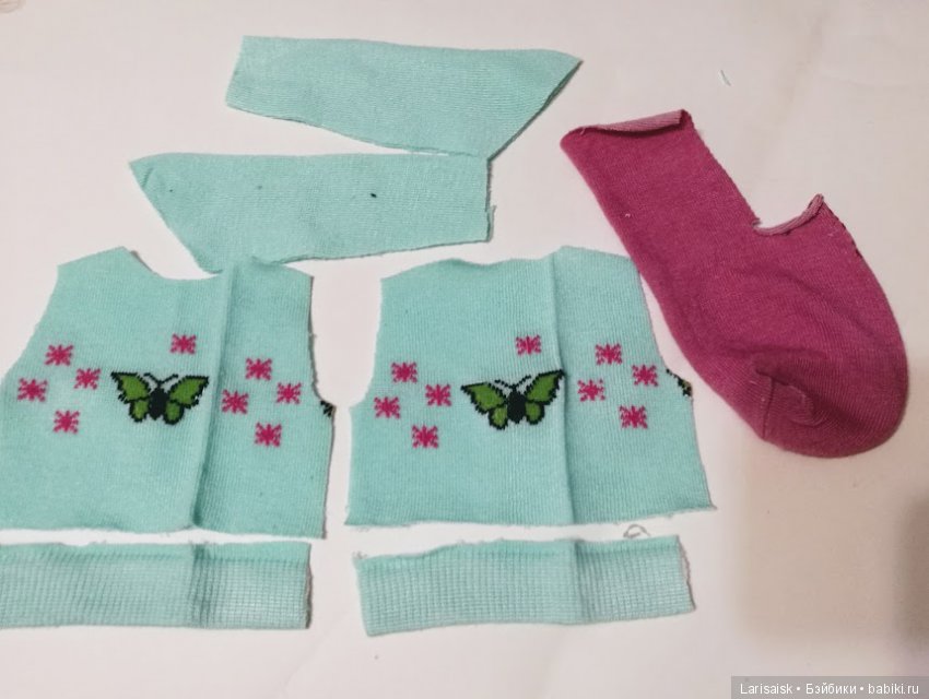 Носочное помешательство, или МК как я шью куклам из носков. Продолжение. Для кукол Мари Видал Рохас 40 см и других такого же