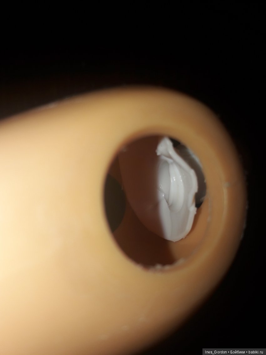 ремонт шейного крепления у куклы