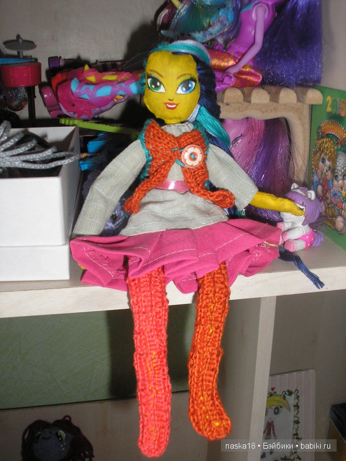 Что я сделала для своей дочки. Авторская текстильная кукла (фото 7)