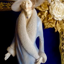 Интерьерная статуэтка Дама в зимнем.