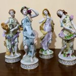 Времена года . Цена за 4 статуэтки . Sitzendorf