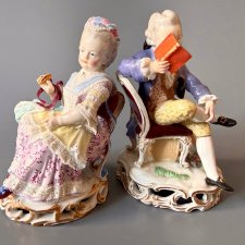 Парные статуэтки . Meissen,Германия