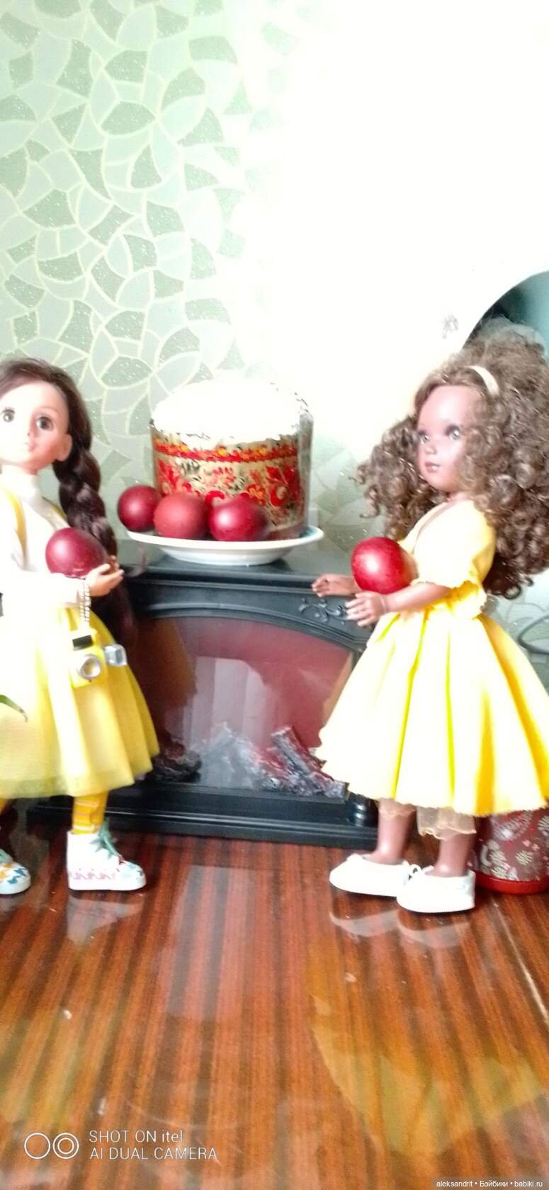 Как мои девченки Пасху встречали