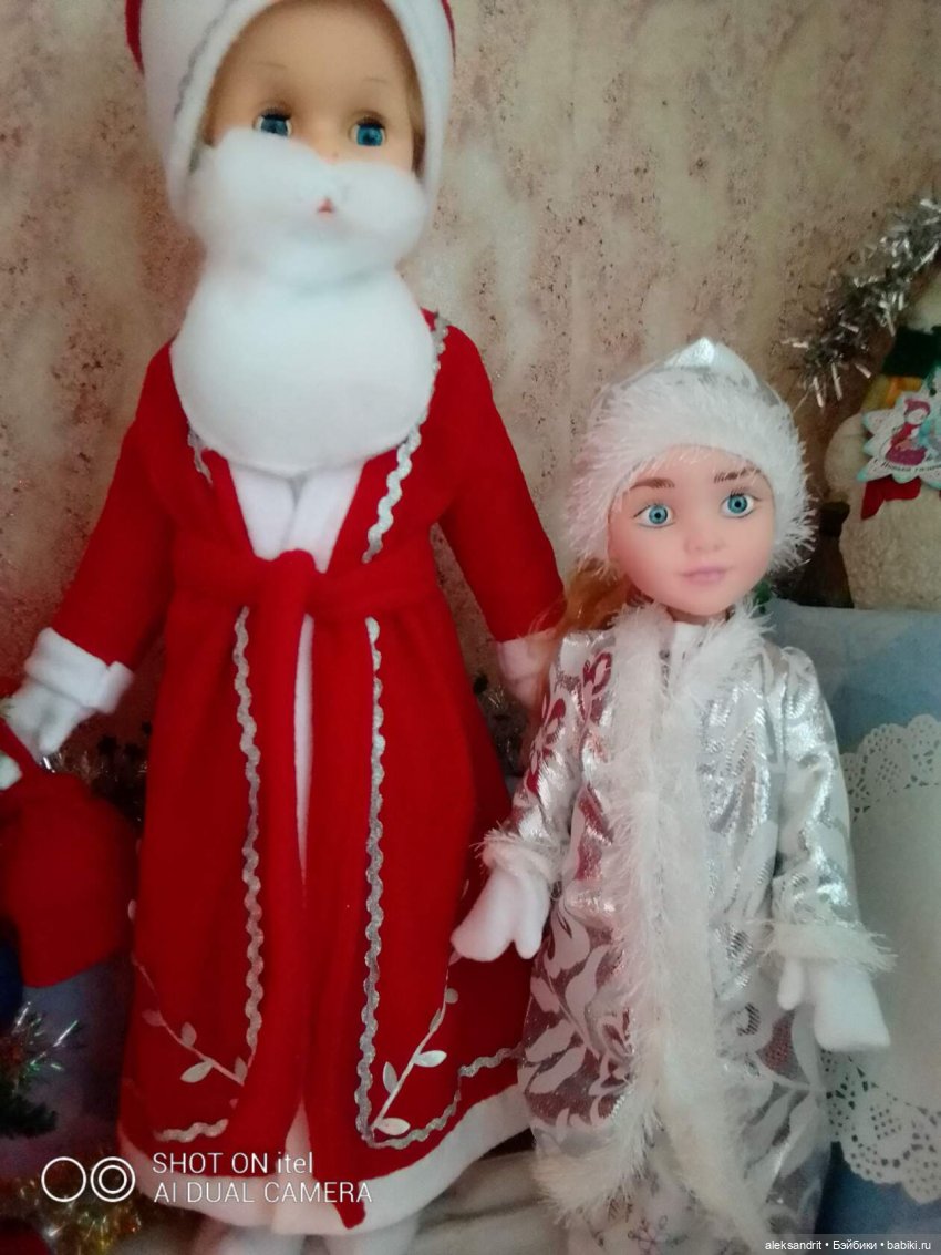 Подготовка к Новому году или преображение давно забытых на полке кукол | Бэйбики Подготовка к Новому году или преображение давно забытых на полке кукол (фото 2)