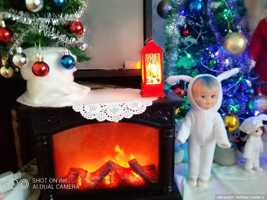 Подготовка к Новому году или преображение давно забытых на полке кукол | Бэйбики Подготовка к Новому году или преображение давно забытых на полке кукол (фото 4)