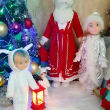 Подготовка к Новому году    или преображение давно забытых на полке кукол