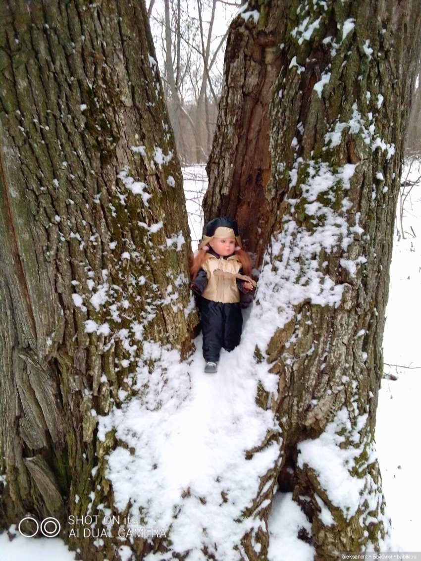 Прогулка по зимнему лесу ...и пора показать кукол и их наряды