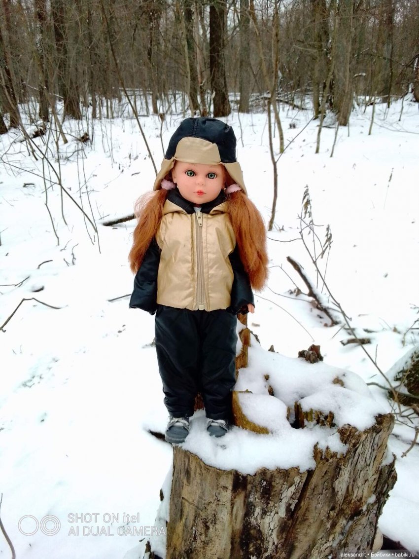 Прогулка по зимнему лесу ...и пора показать кукол и их наряды (фото 4)